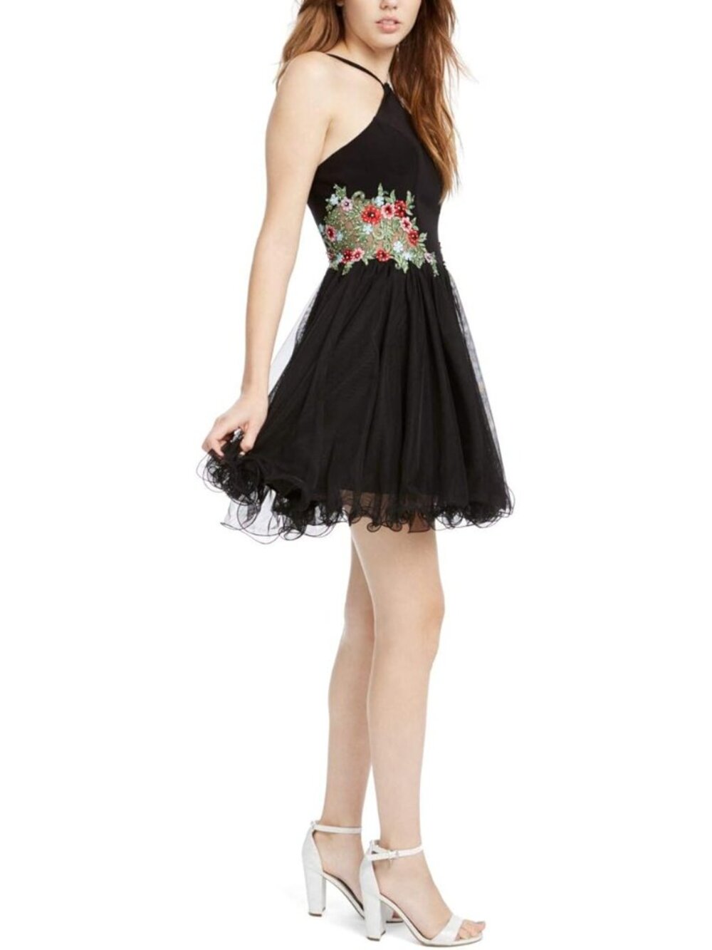 NWT Blondie Nites Stacy Sklar Dress 3 Embroidered Floral Fairycore Sz 7 169 - Picture 12 of 14